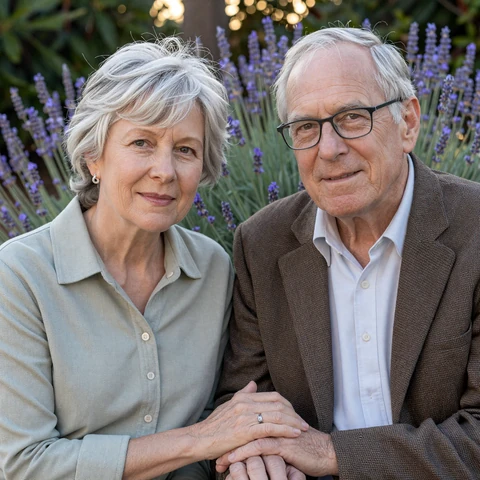Leslie and Howard, an interabled couple in their sixties who met on the disability dating app